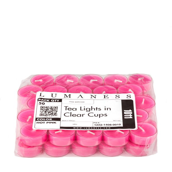 Hot Pink Tea Lights