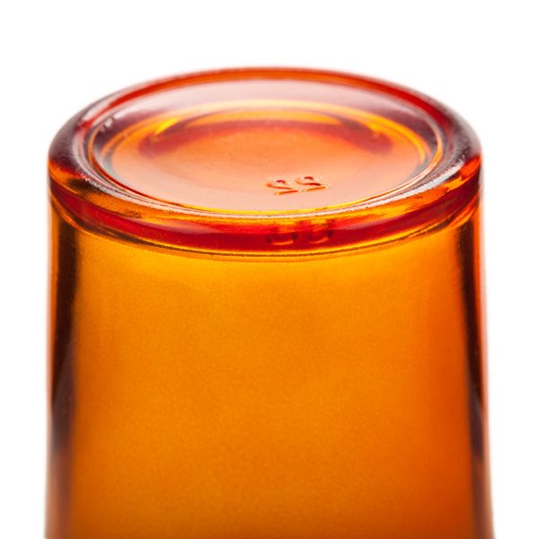 Orange Glass Votive Candle Holder