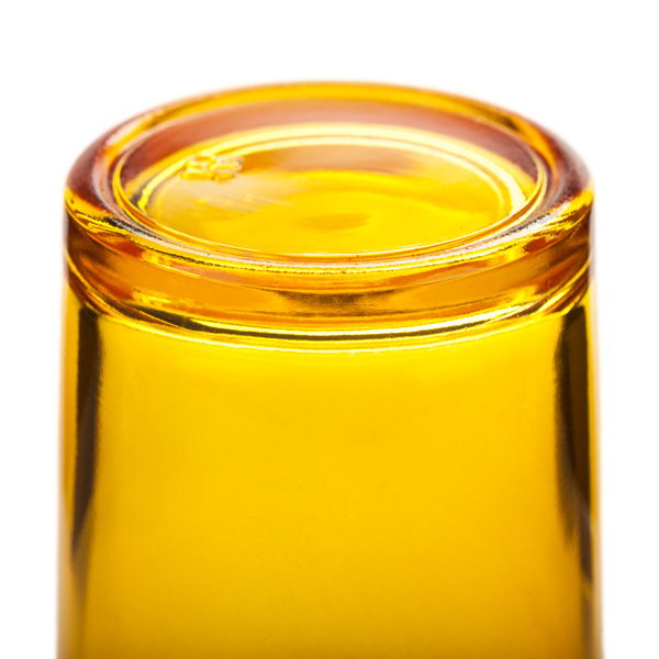 Yellow Glass Votive Candle Holder