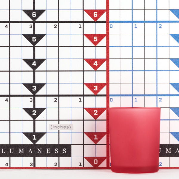 Frosted Pink Grapefruit Glass Votive Cup