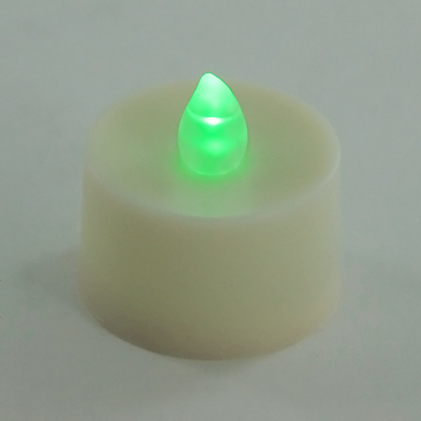 Battery Operated Tea Light Candle Green