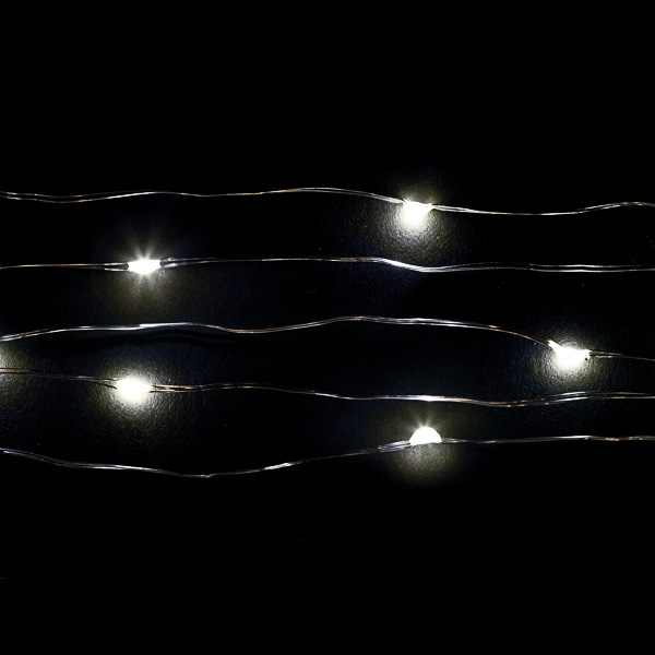 10 Micro LED Warm White Submersible String Light