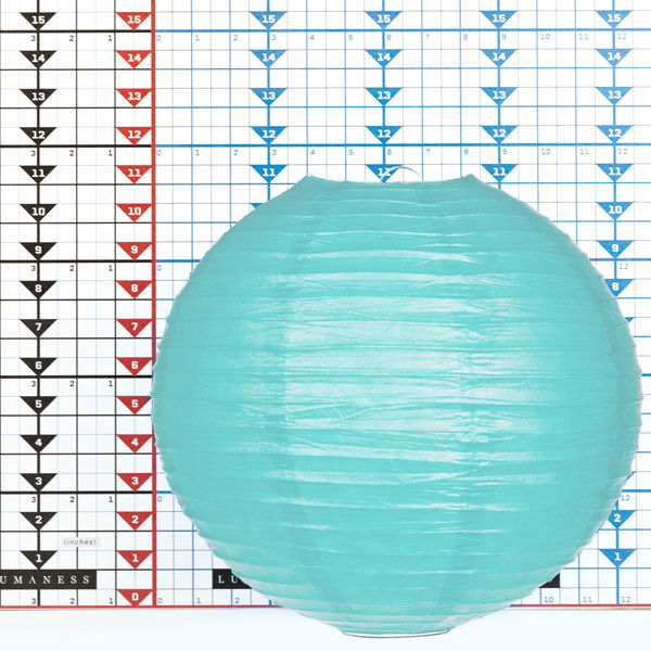 12 Inch Tiffany Blue Paper Lantern