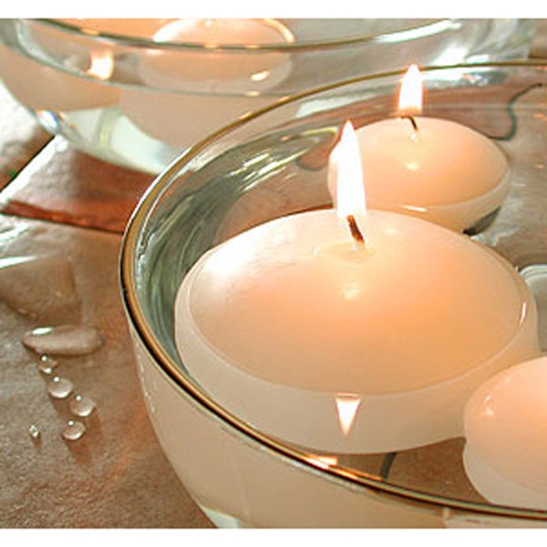 3 Inch Floating Candle Ivory