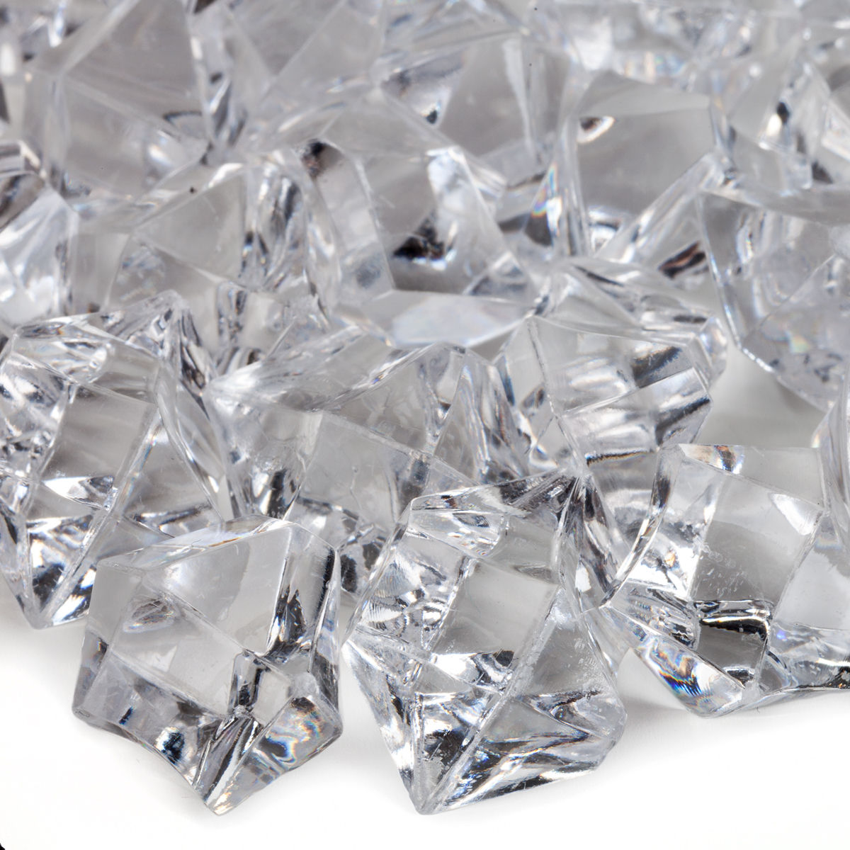 Clear Acrylic Crushed Ice Decorative Gems