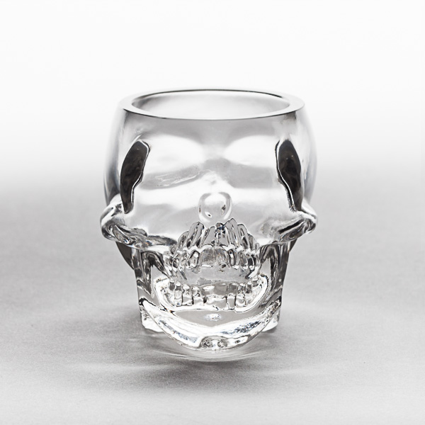 Skull Shaped Glass