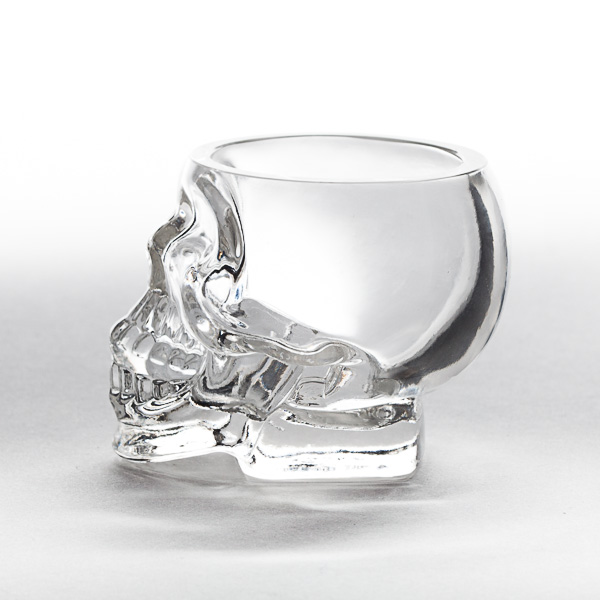 Skull Shaped Glass