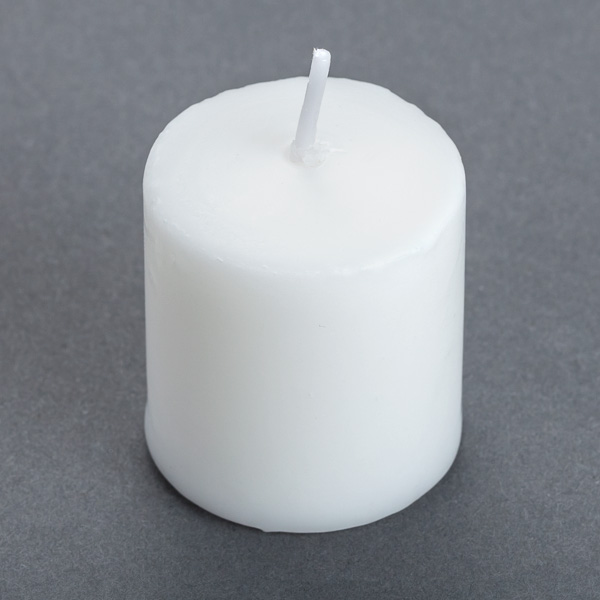 10 Hour Unscented White Votive Candles