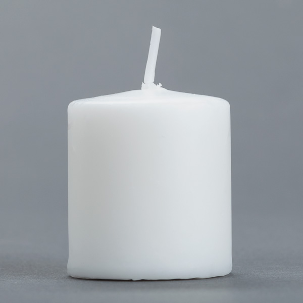 10 Hour Unscented White Votive Candles