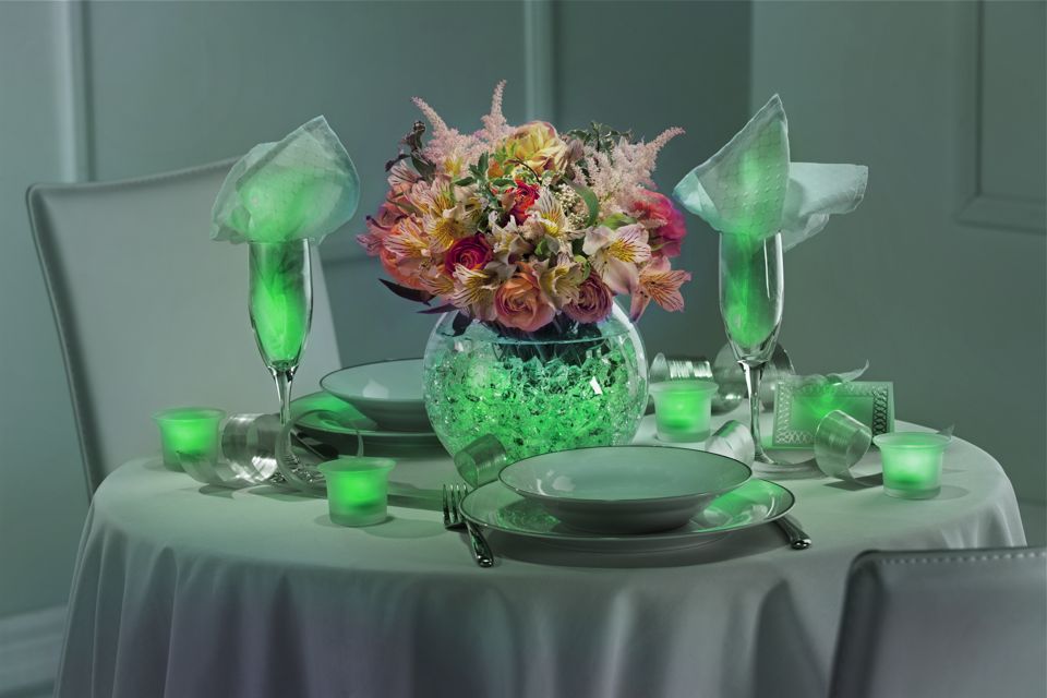 DIY Green Wedding Centerpieces