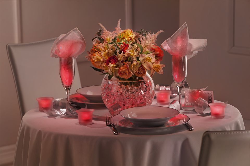 DIY Red Wedding Centerpieces