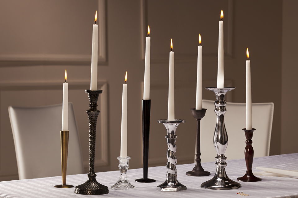 Candlesticks with Taper Candles