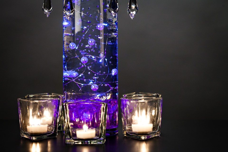 DIY Centerpiece with Candles