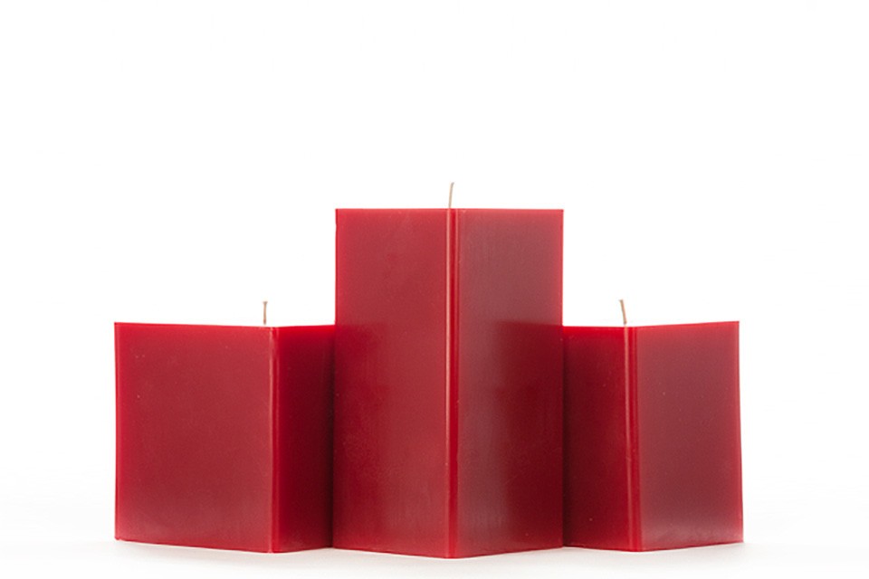 Red Pillar Candles
