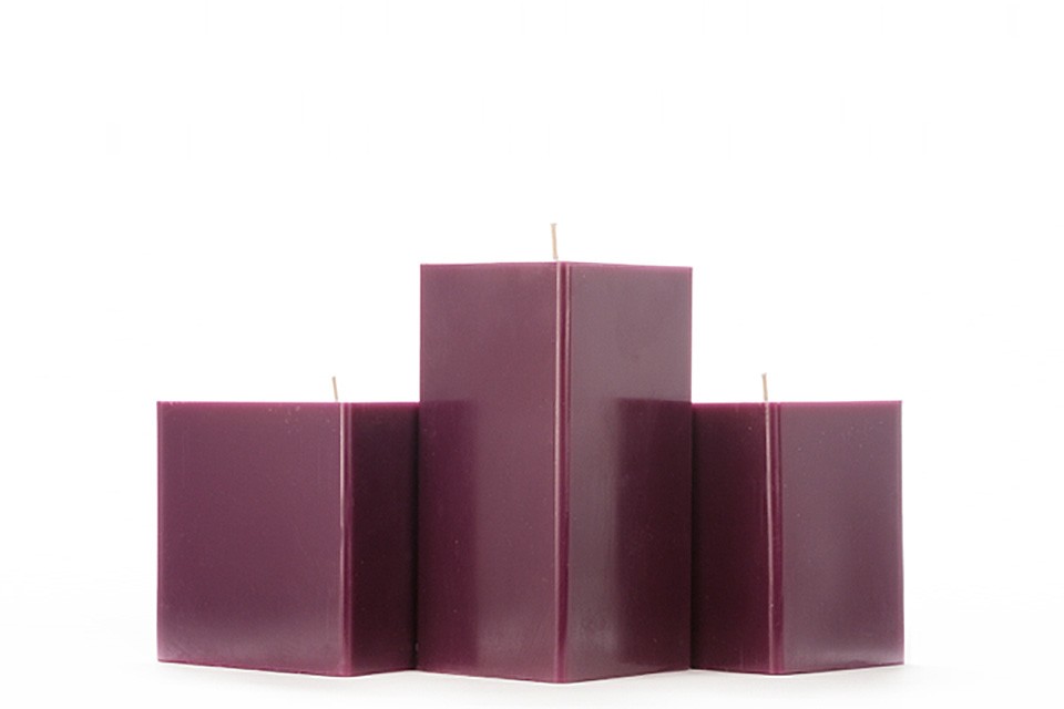 Purple Pillar Candles