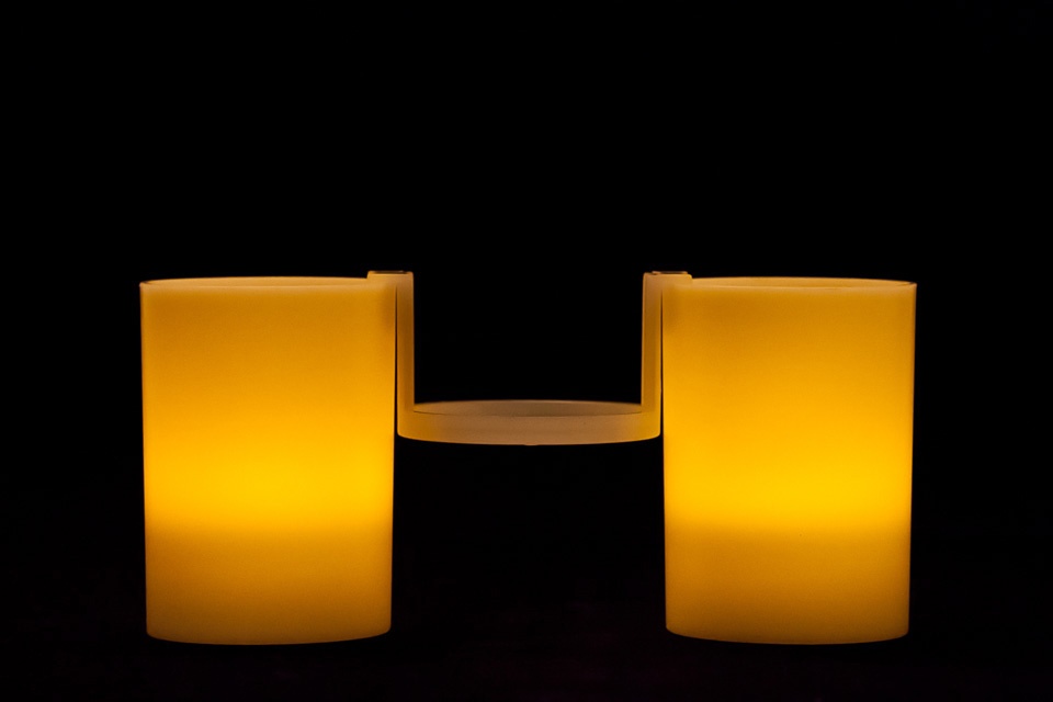 Battery Tea Light Cups with StackerRings