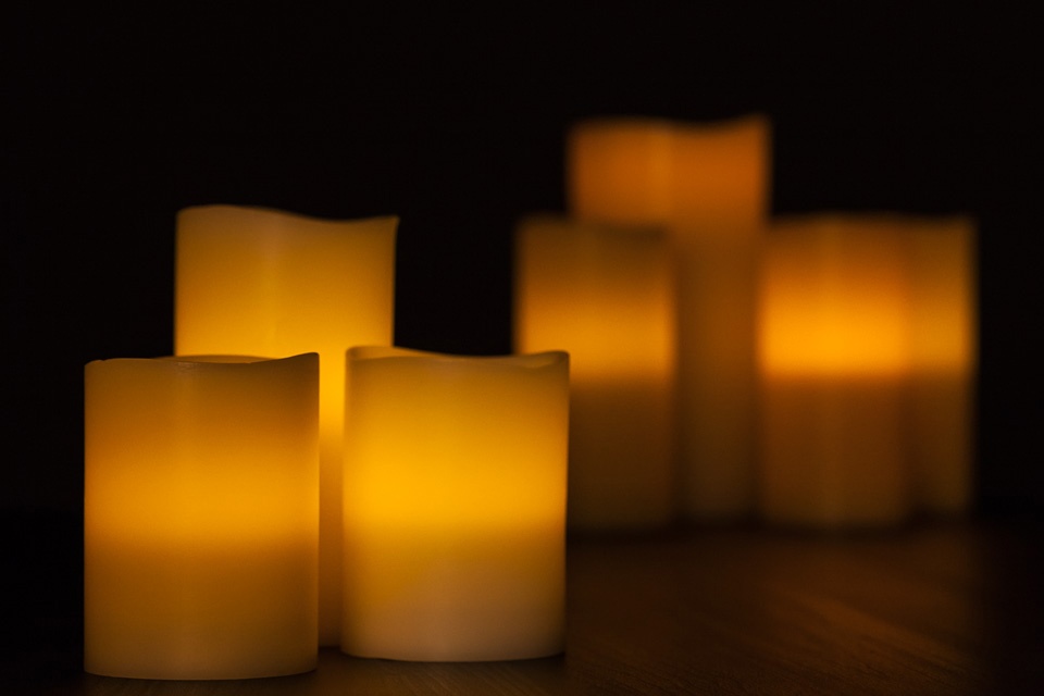 Battery Pillar Candles