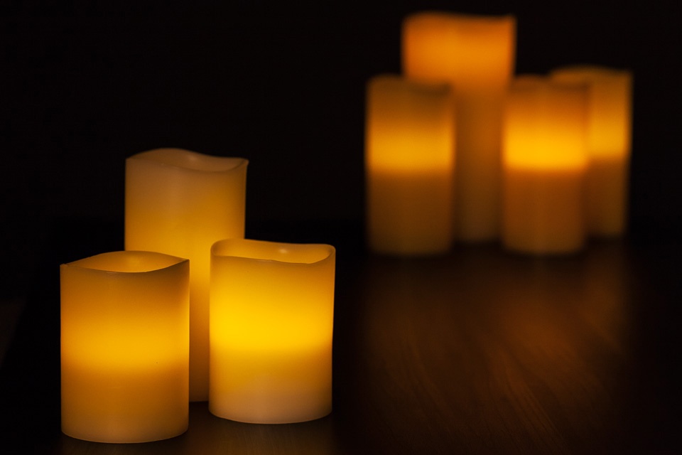 Battery Pillar Candles