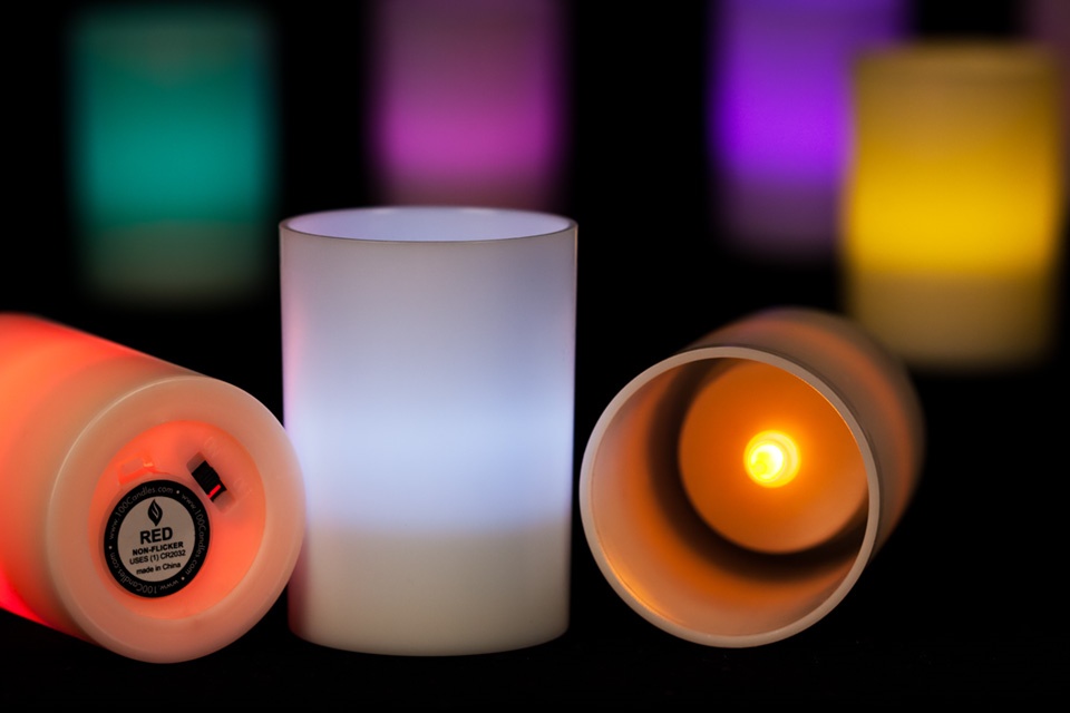 Battery Operated Tealights in Cups