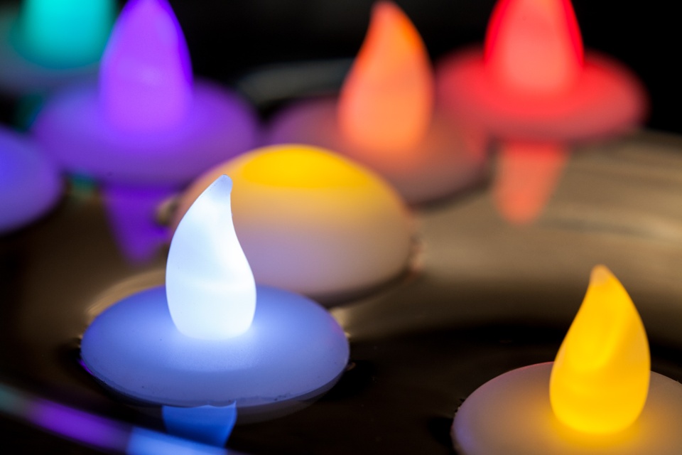 Floating Battery Candles