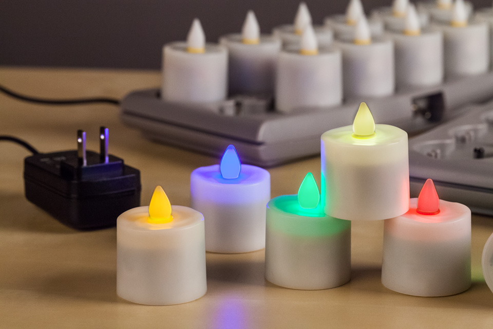 Rechargeable Battery Candles