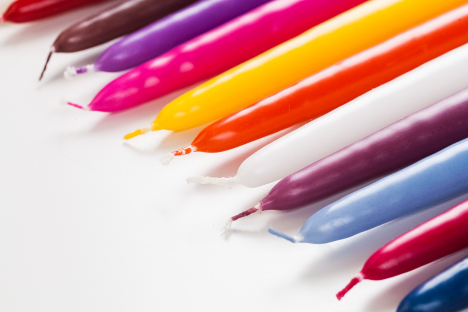 Colorful Taper Candles
