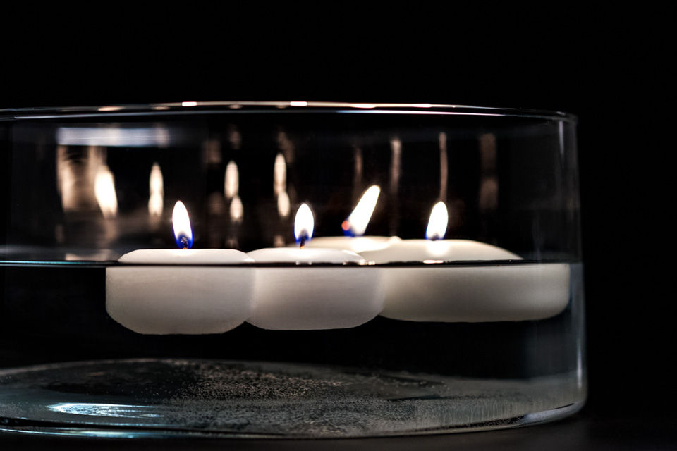 White Floating Candles
