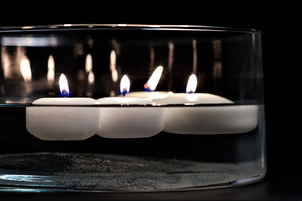 White Floating Candles