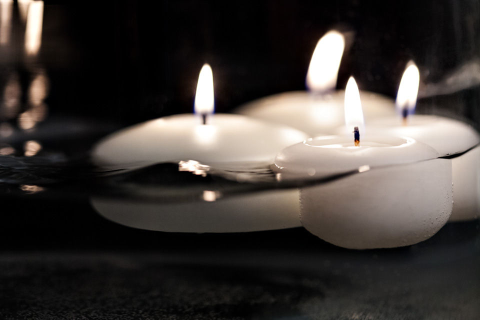 White Floating Candles