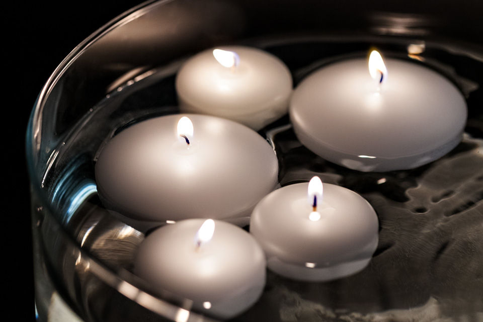 White Floating Candles