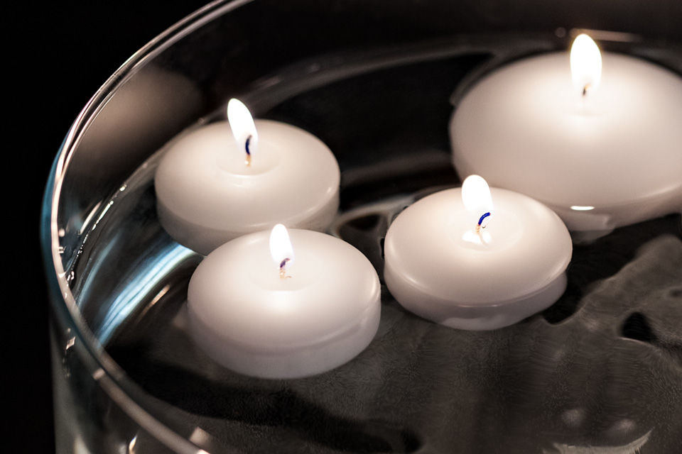 White Floating Candles