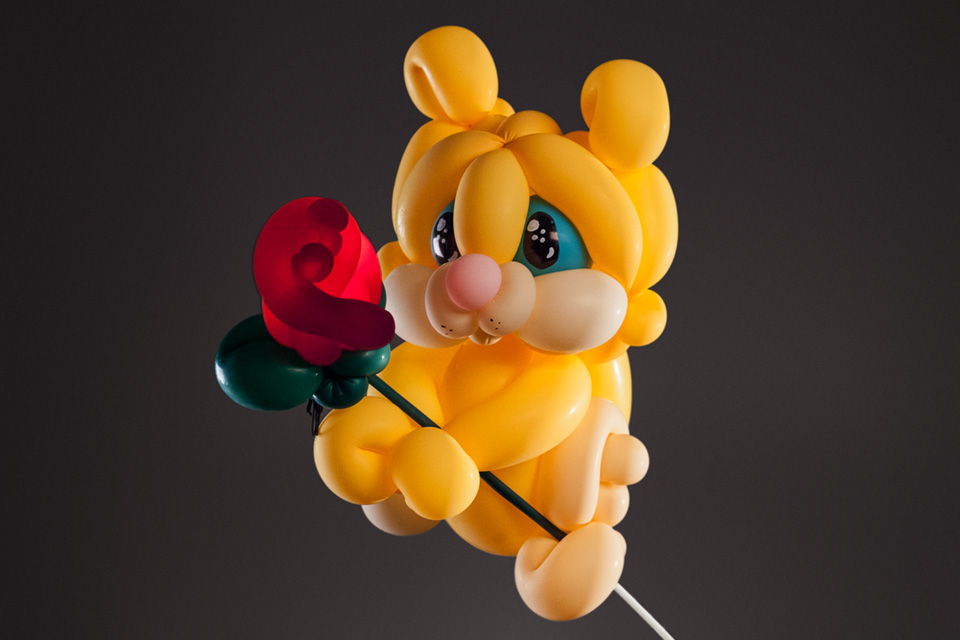 Floral Lights Used In Balloon Art