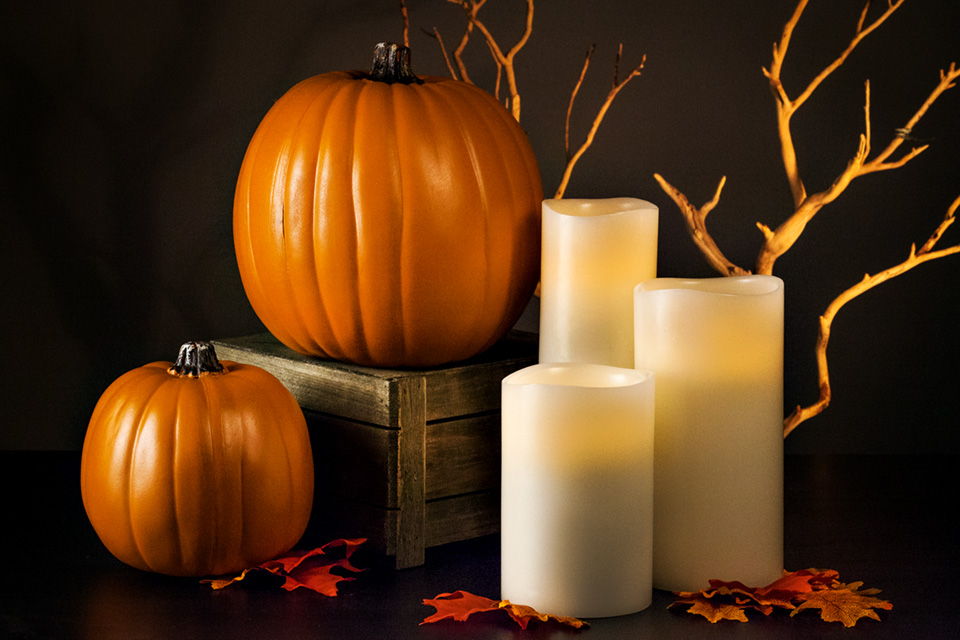 Halloween Pillar Candles