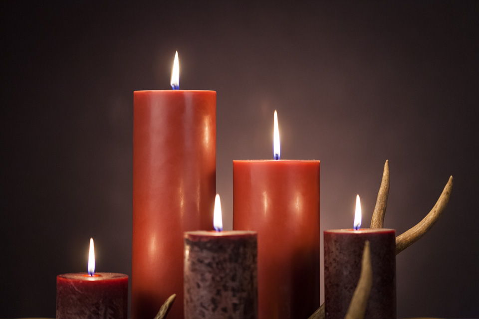 Earthy Pillar Candles