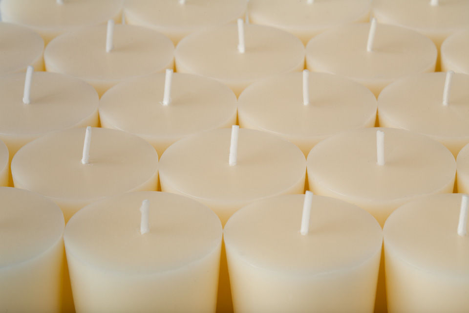 Cream Candles