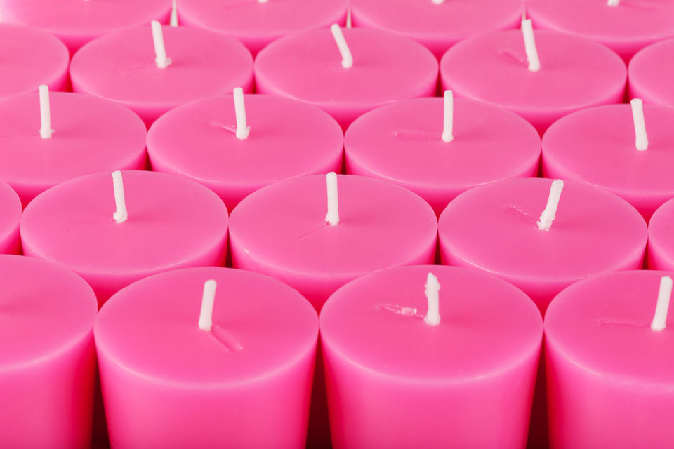 Hot Pink Candles