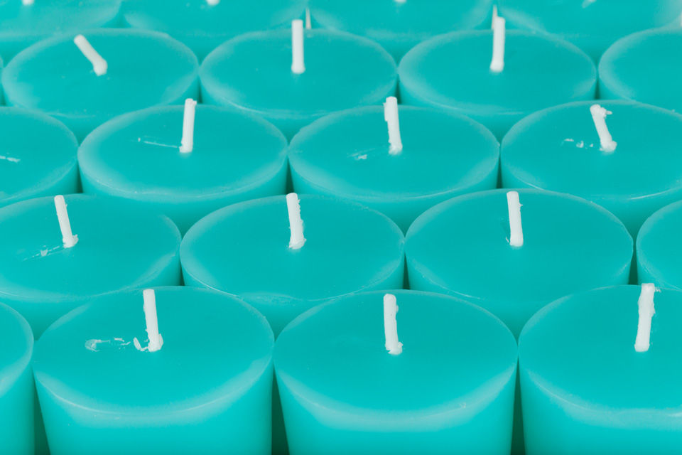 Turquoise Candles