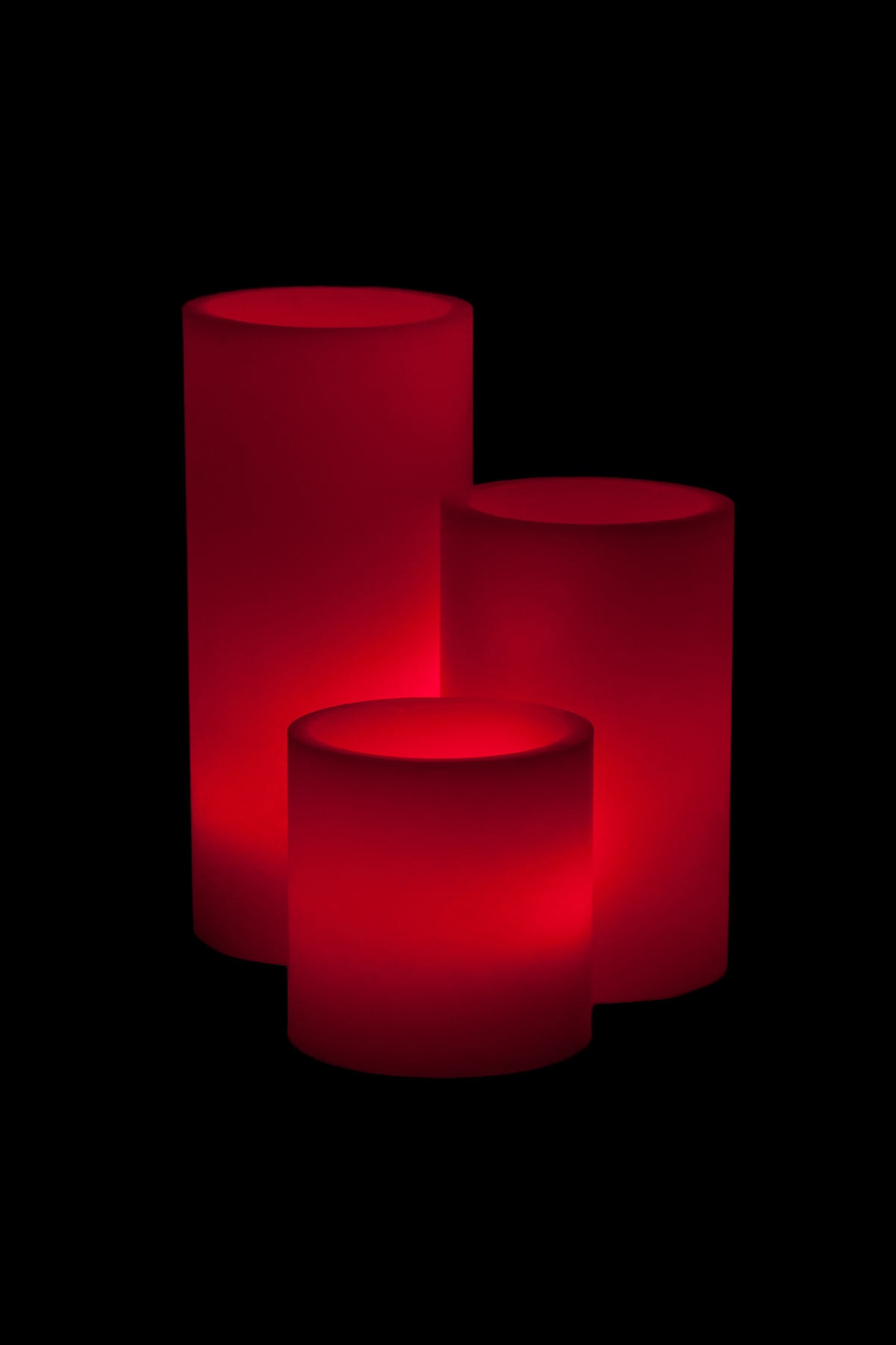 Vessel Luminaries with Battery Candles