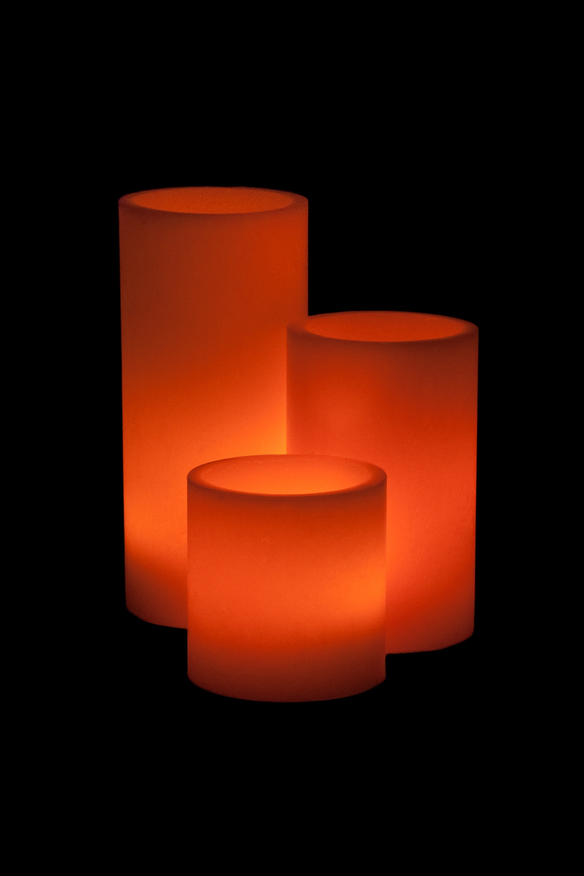 Vessel Luminaries with Battery Candles