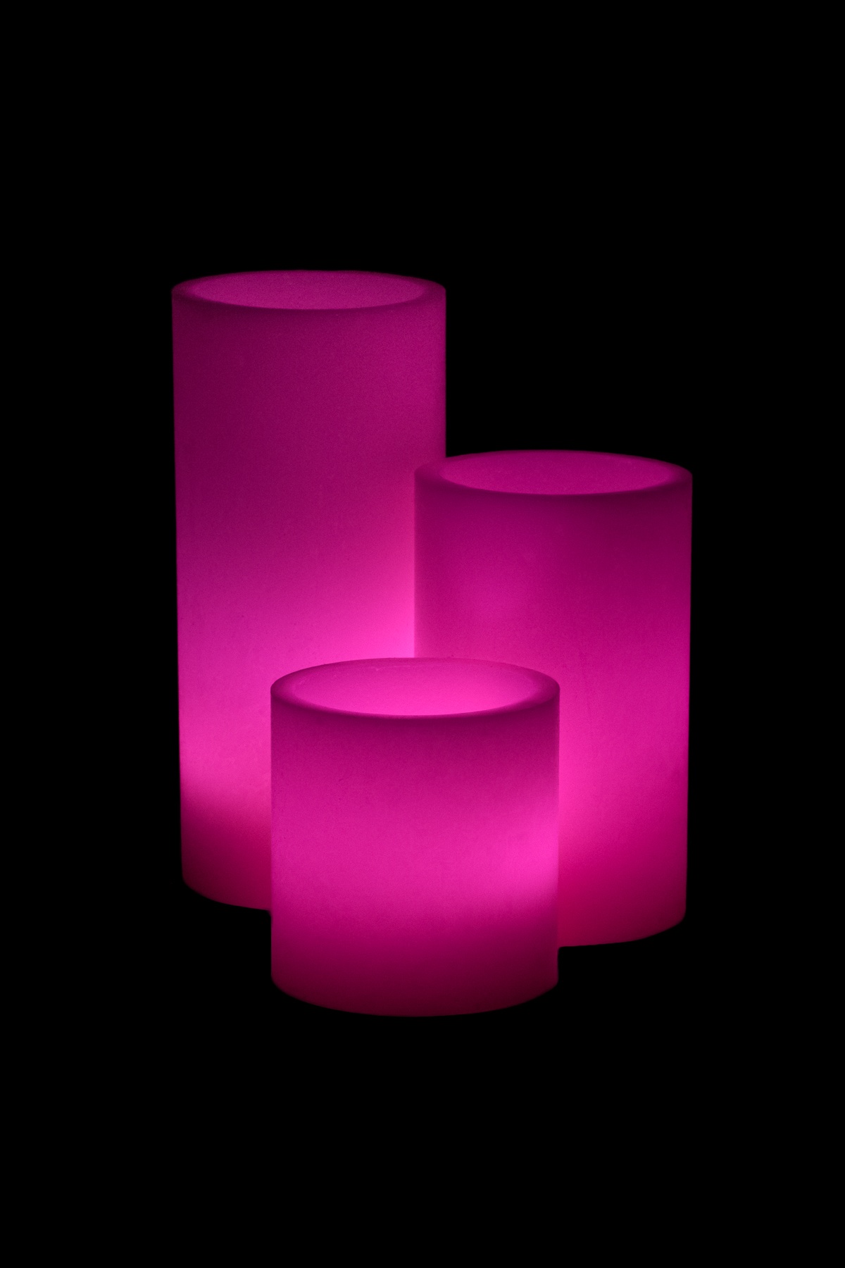 Vessel Luminaries with Battery Candles