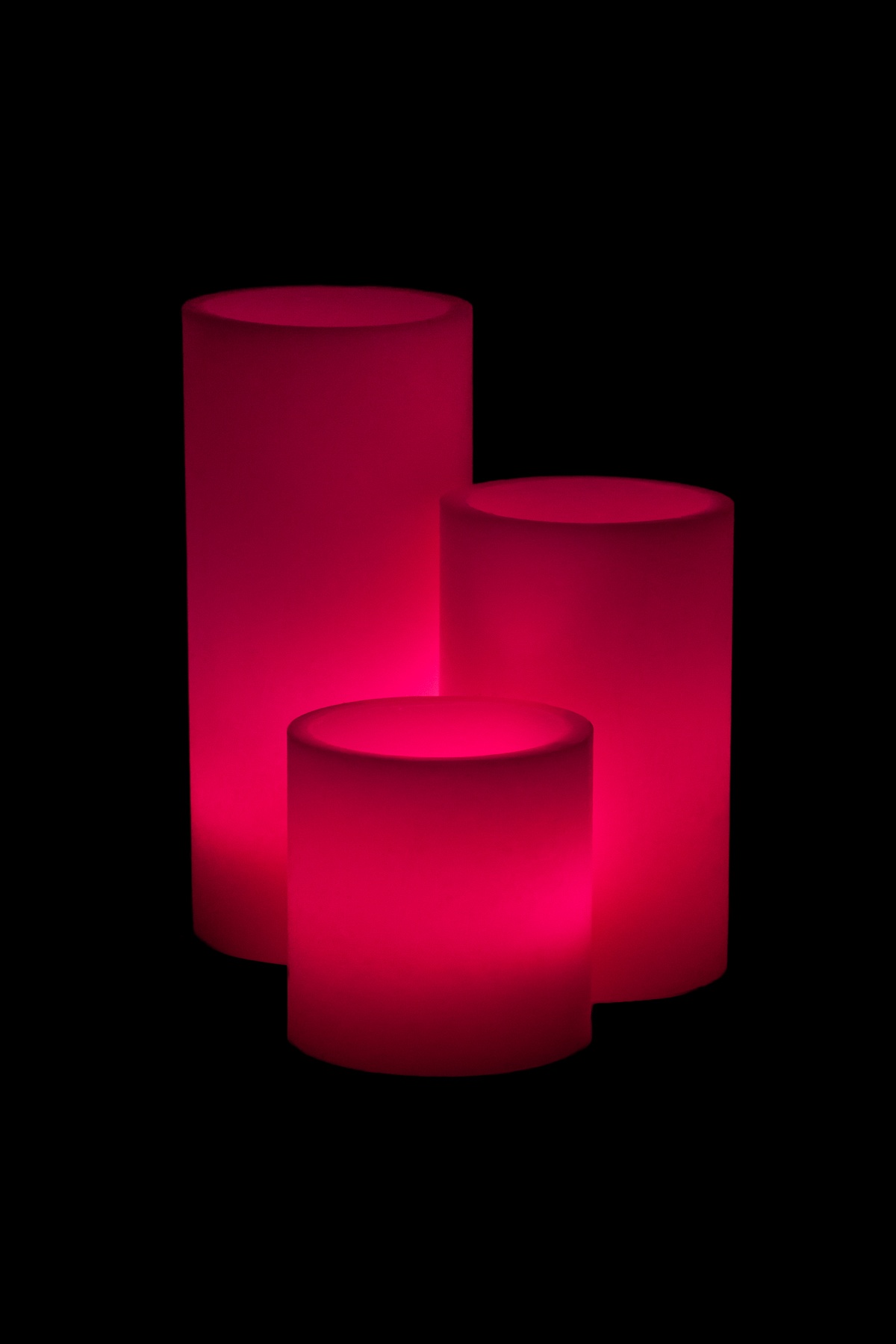 Vessel Luminaries with Battery Candles