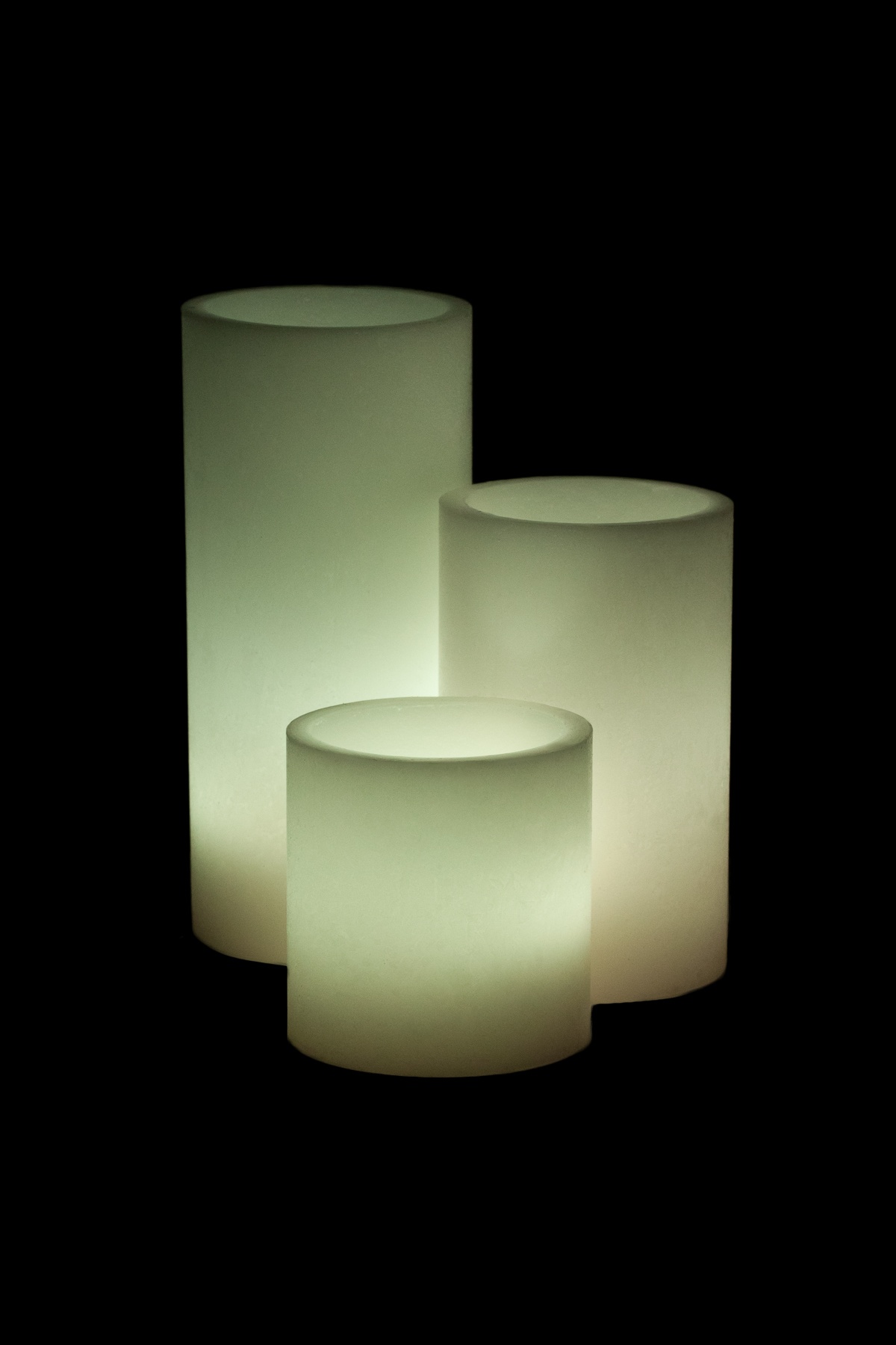 Vessel Luminaries with Battery Candles