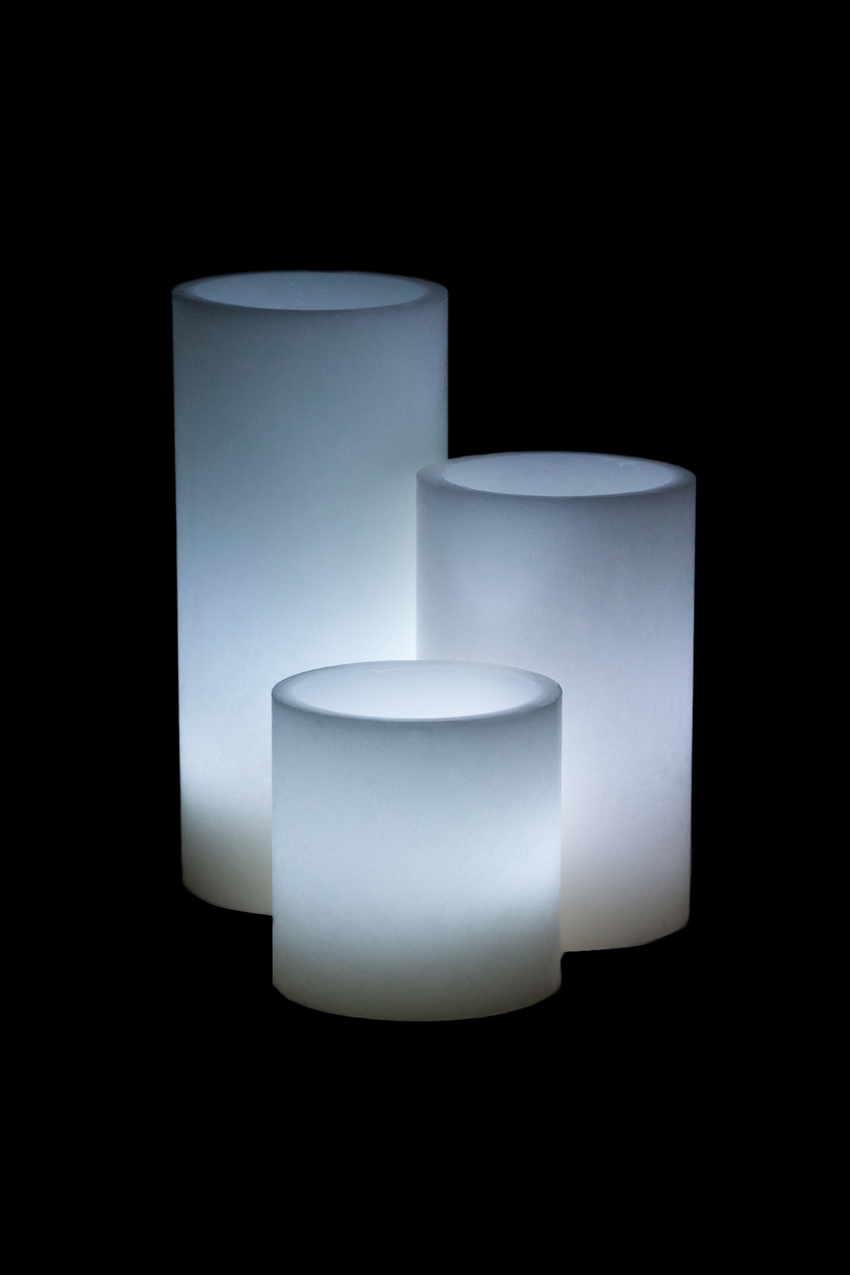 Vessel Luminaries with Battery Candles