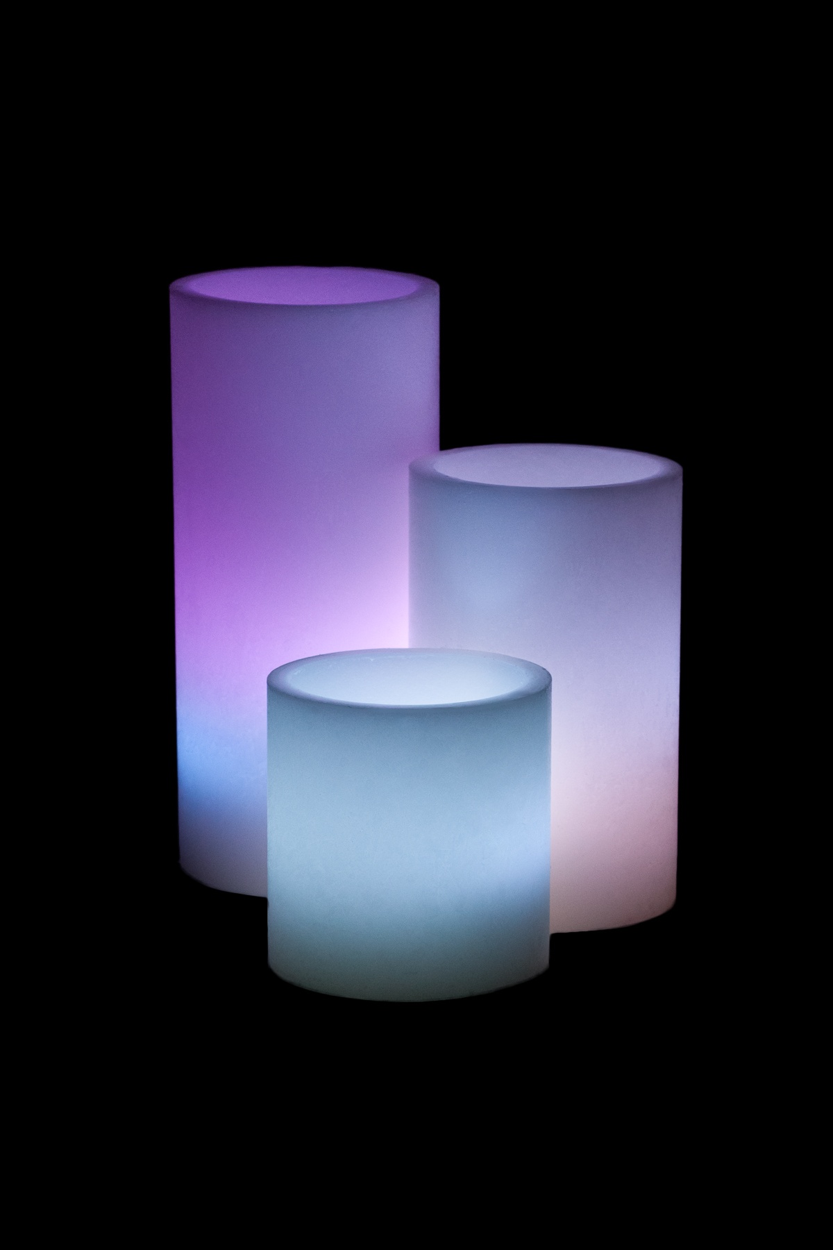 Vessel Luminaries with Battery Candles