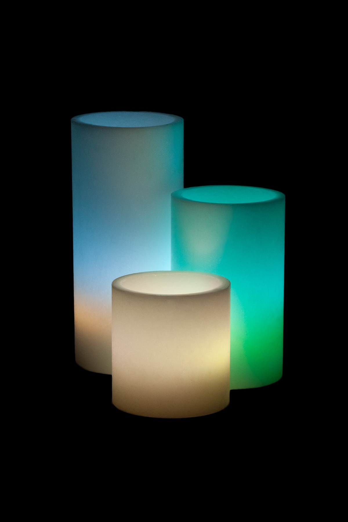 Vessel Luminaries with Battery Candles