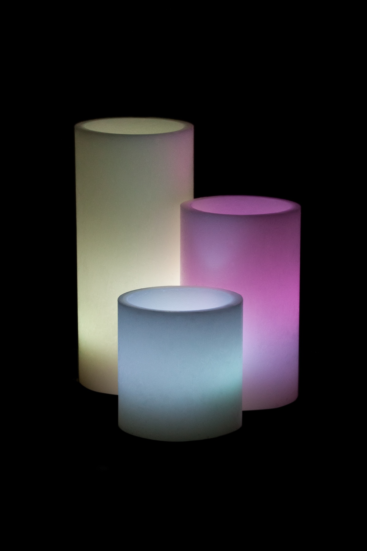 Vessel Luminaries with Battery Candles