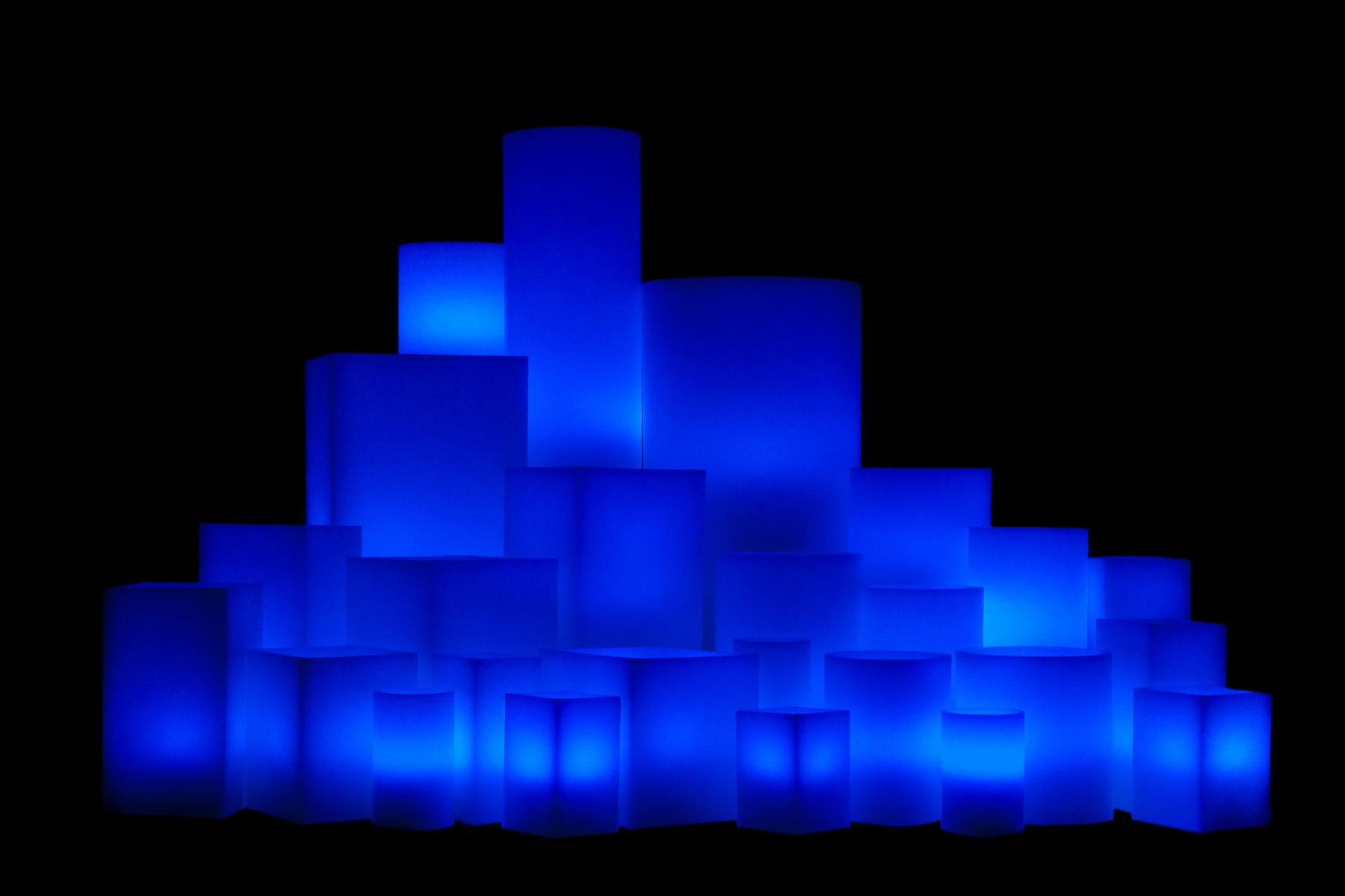 Vessel Luminaries with Battery Candles