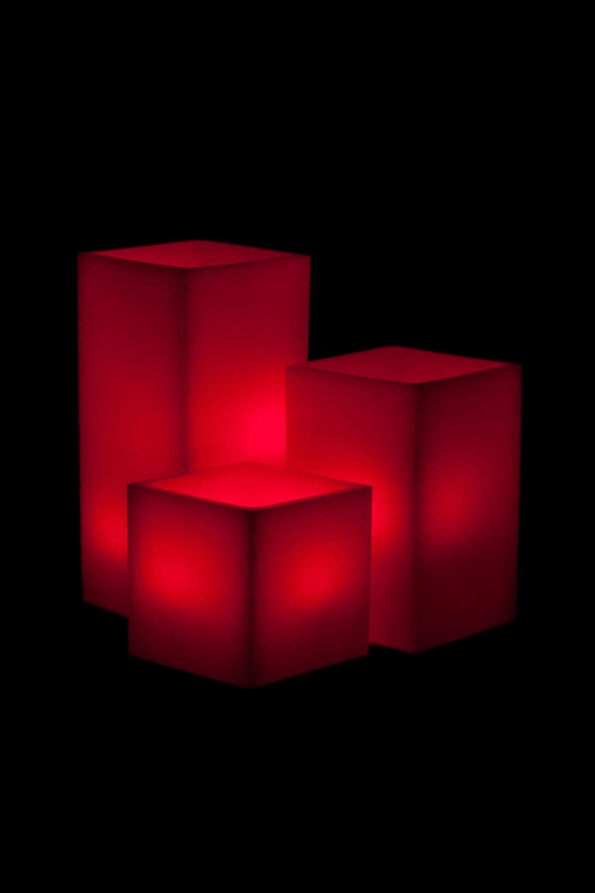 Vessel Luminaries with Battery Candles