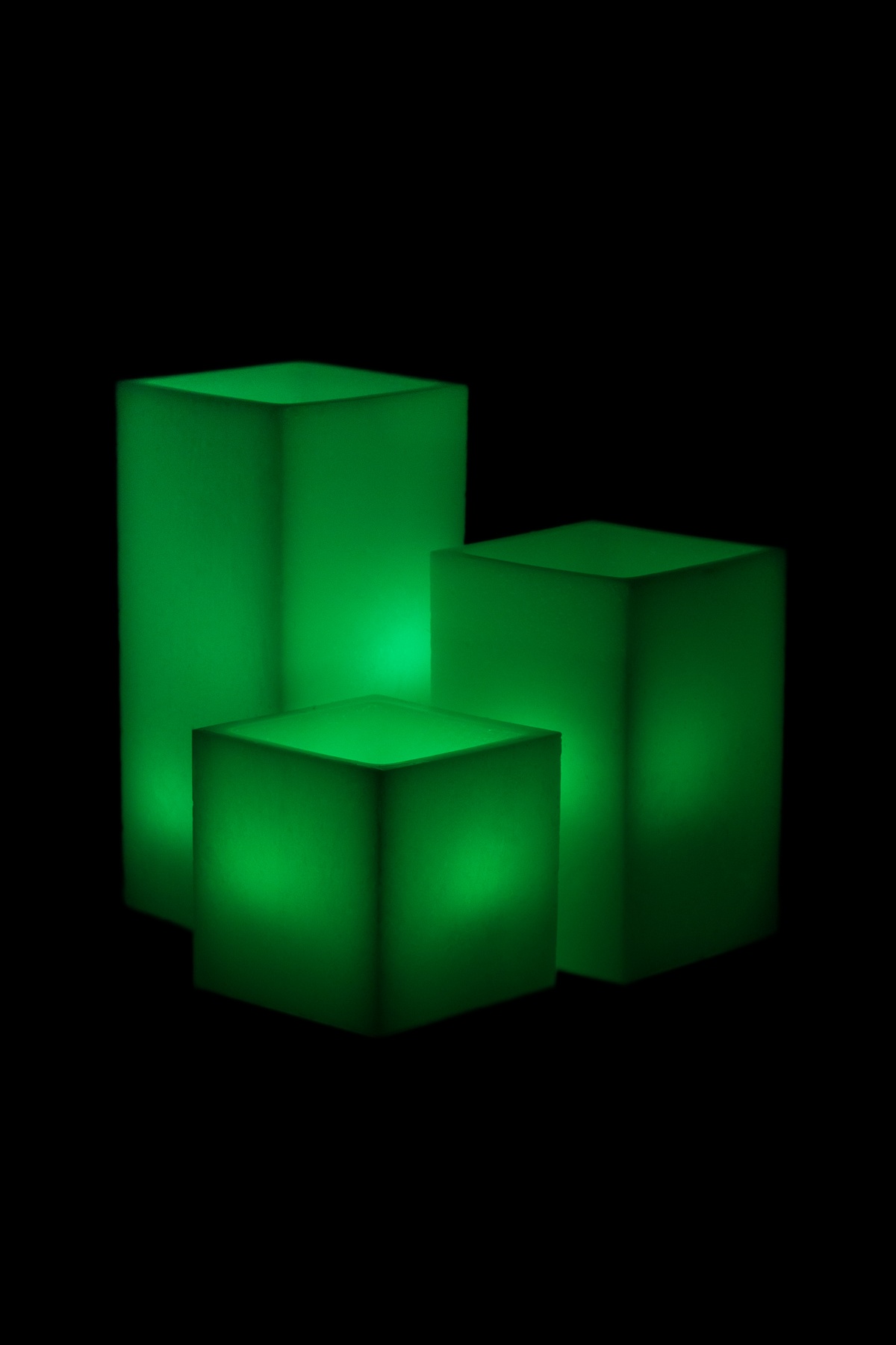 Vessel Luminaries with Battery Candles