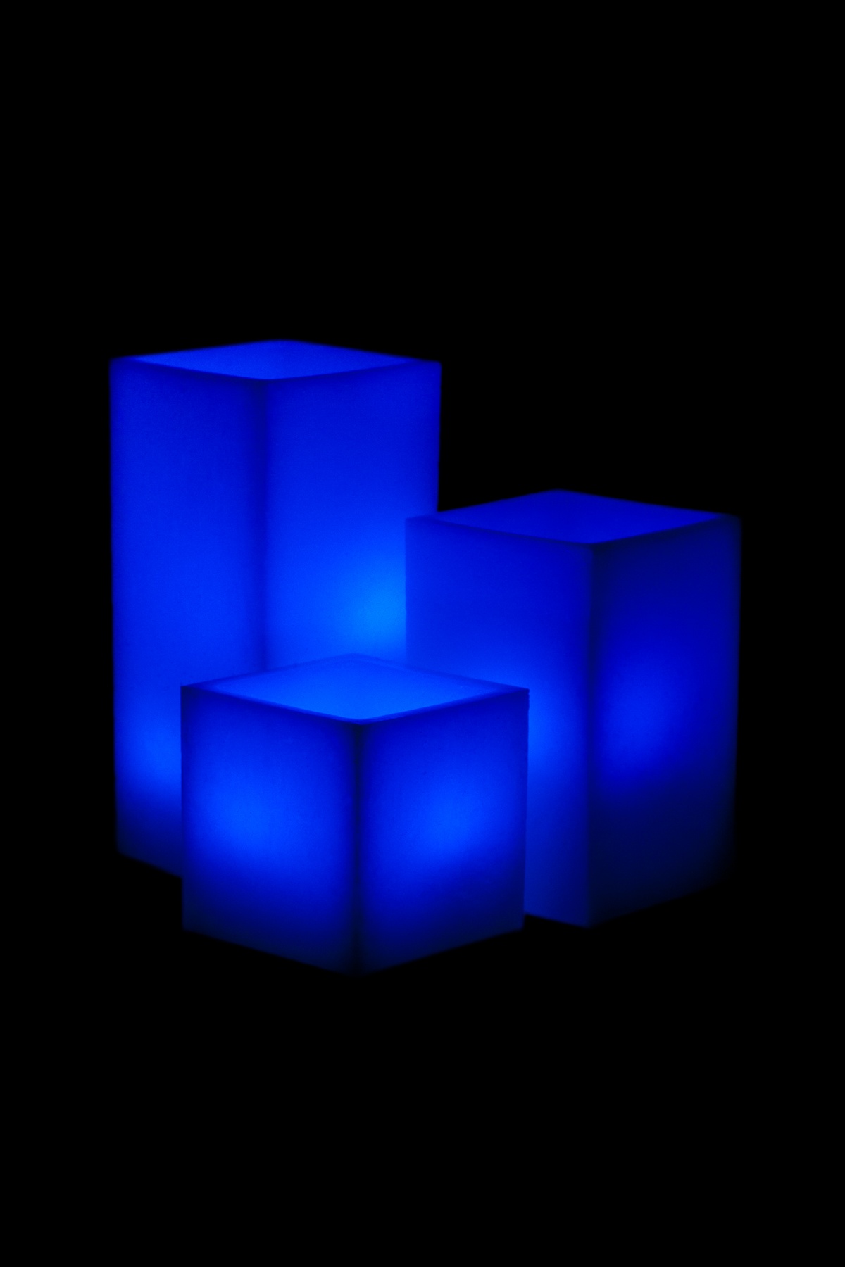 Vessel Luminaries with Battery Candles